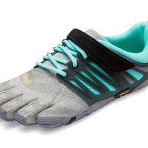 Grey/Aqua Vibram Fivefingers V Train Shoes - Women's size 7/37